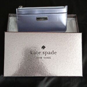 Kate Spade Cardholder, Metallic Blue